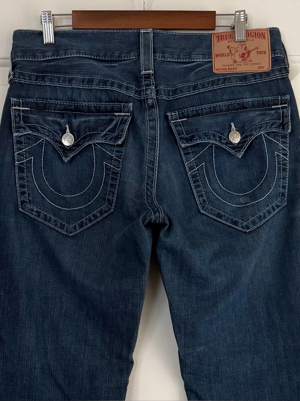 True Religion Men’s Ricky Straight Leg Denim Jeans